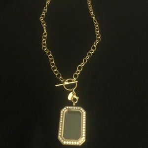 Origami owl necklace and locket charm